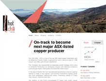 Tablet Screenshot of hotchili.net.au